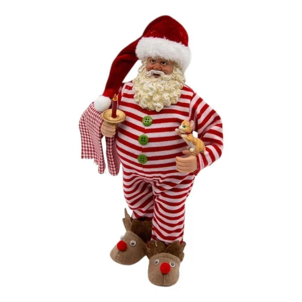 Papai Noel com Pijama - colecionável 28cm - Pré venda