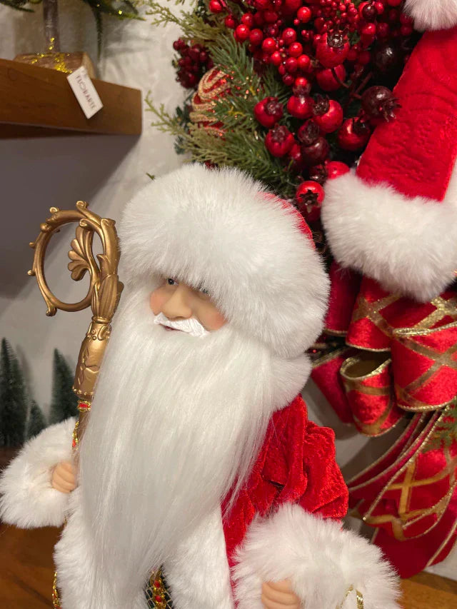 Papai Noel musical c/ movimento e som 40cm verm