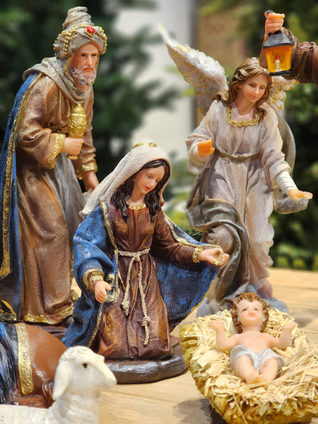 PRESÉPIO DE RESINA LUXO 11 PÇS