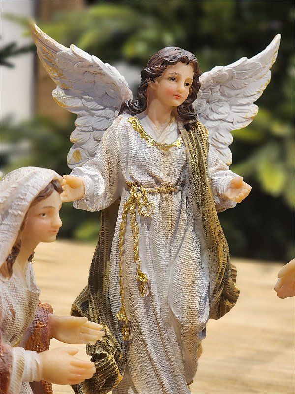 PRESÉPIO DE RESINA LUXO 11 PÇS